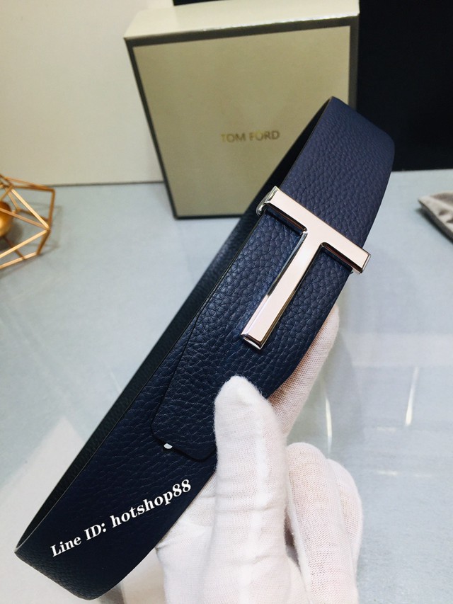 TOM FORD商務男士皮帶 湯姆福特雙面小牛皮腰帶  jjp1866